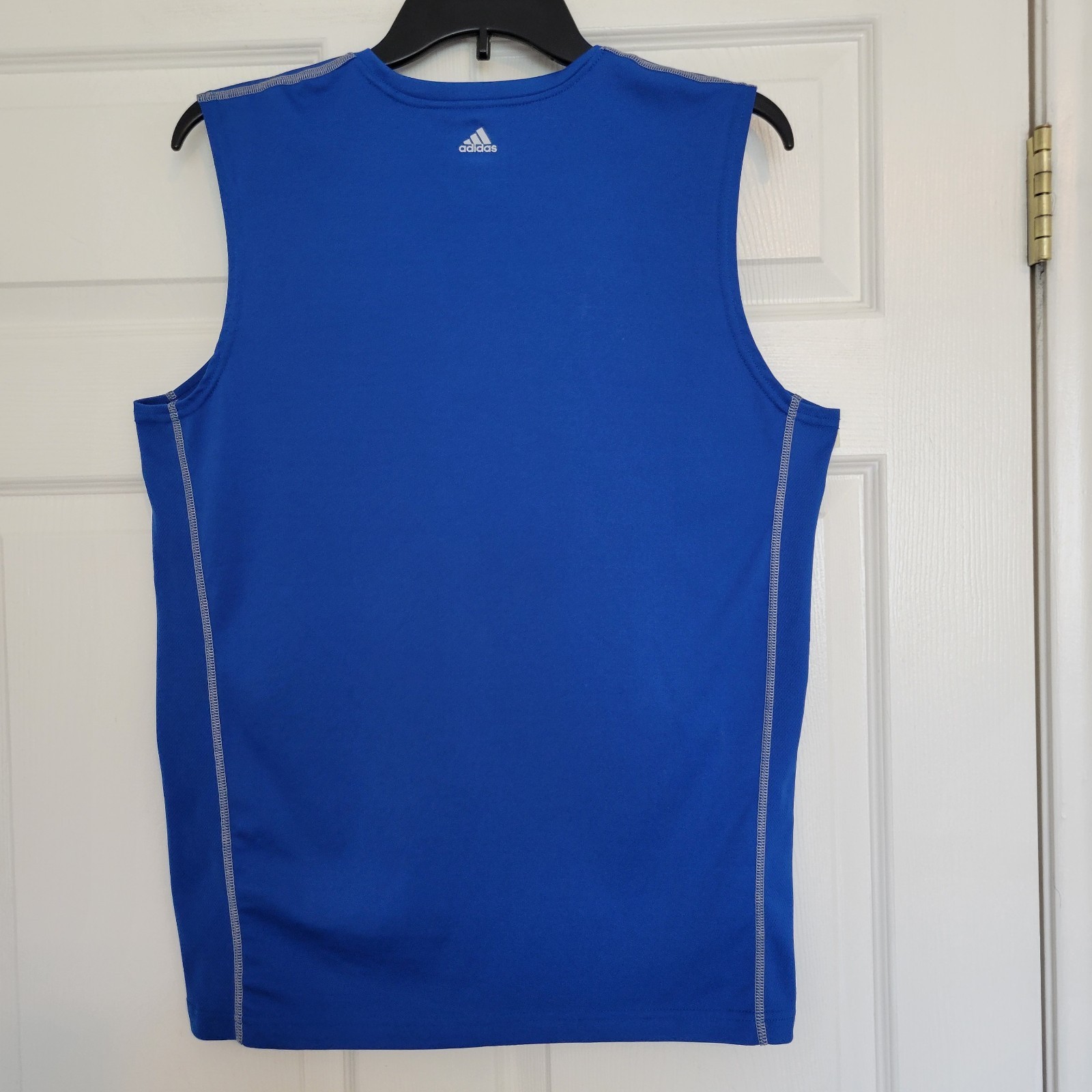 Adidas Climalite Flex 360 Workout Training Blue Sleeveless Tank-Top Size Medium gallery