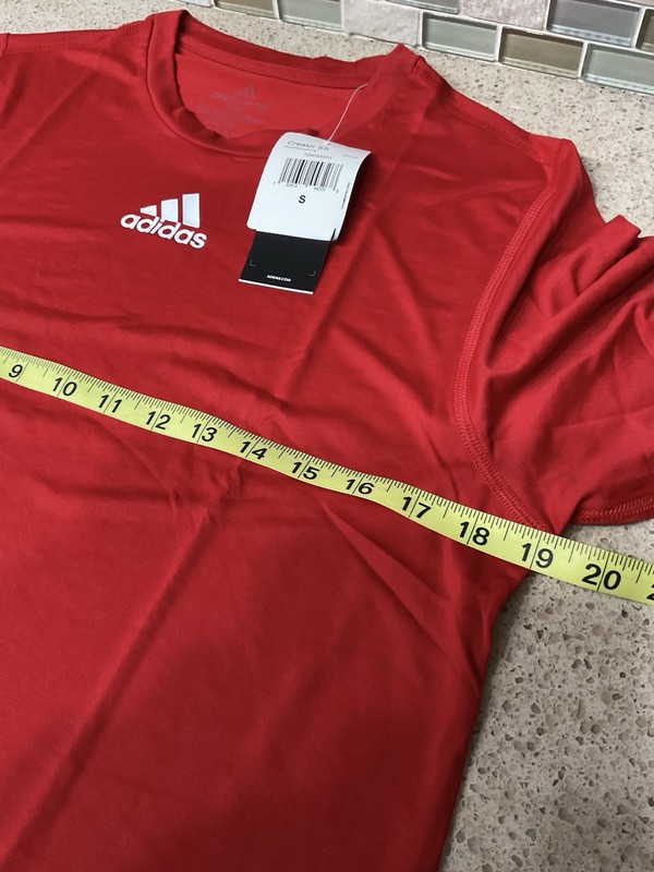 Adidas Mens Tshirt Creator Short Sleeve Red Gym Running Sz Small New gallery