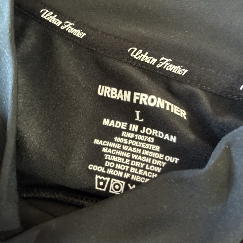 NWT Urban frontier Dri Fit Long Sleeved Men’s Size L Shirt Black gallery
