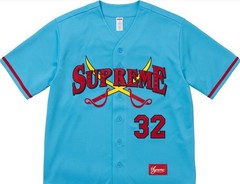 New Supreme Swords Baseball Jersey, Blue, XL , FW25, 100% authentic