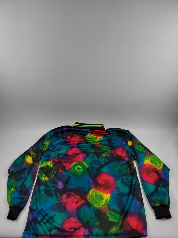 Vintage USA High 5 Sportswear Colorful Soccer Goalie Jersey Men's Size L gallery