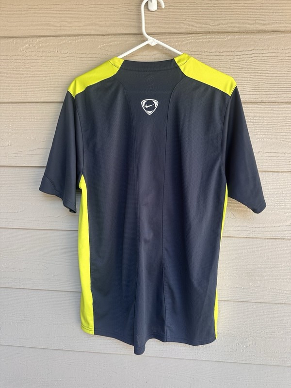 Nike Vintage Mens Total 90 Football Shirt Soccer Jersey Blue Yellow Size L (A53) gallery