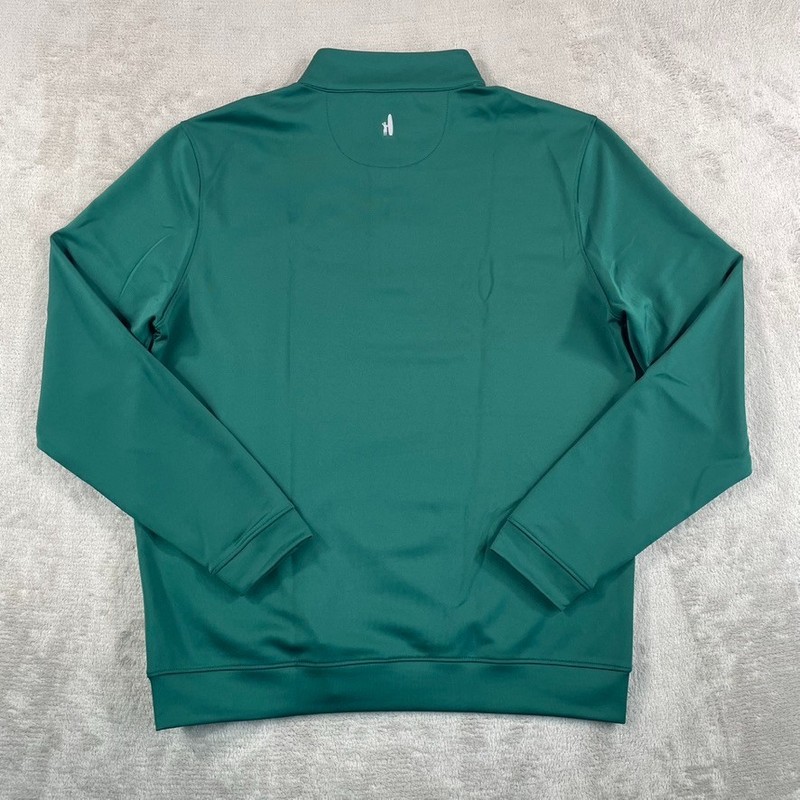 Johnnie-O Diaz Performance 1/4 Golf Pullover Men Medium Green Corp Logo NWOT gallery