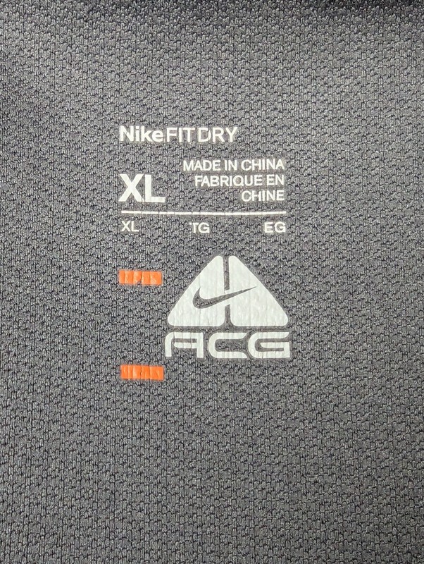Nike ACG 1/4 Zip Pullover Mens Size XL Chest Pocket Two Tone Gray gallery