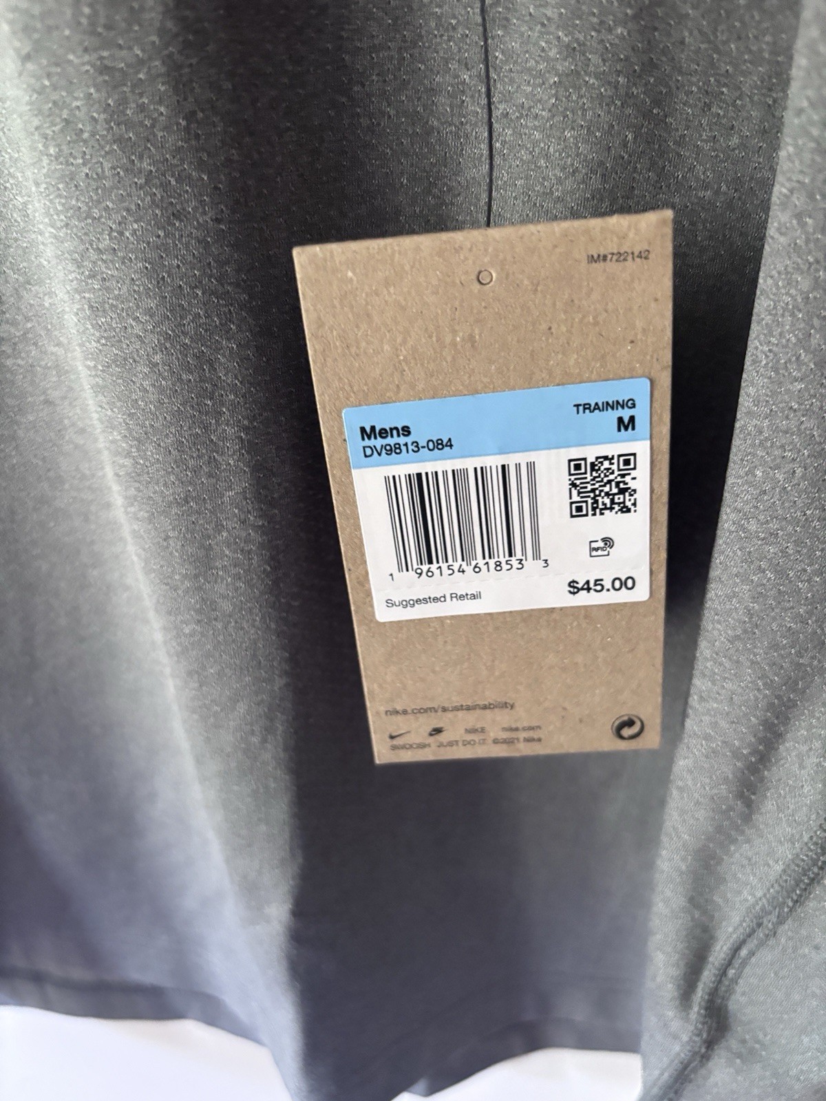 NEW Nike Dri-FIT Sleeveless Tank Top Mens Medium Grey Gym Training gallery