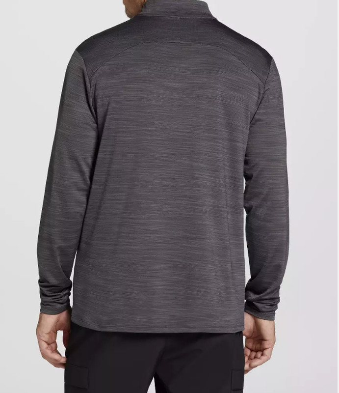 DSG Men's Movement 1/4 Zip Long Sleeve Shirt Single Dye Dark Gray Different Size gallery
