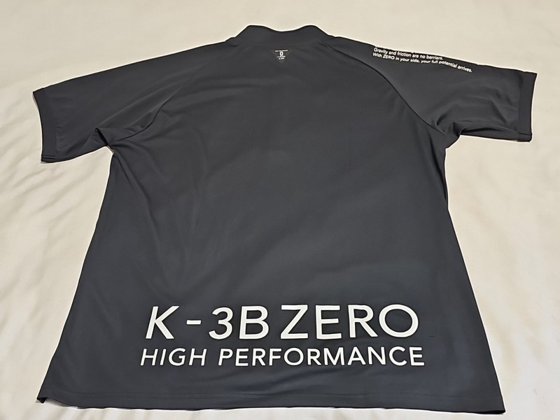 K-3B Zero High Performance Black Lightweight 1/4 Zip Short Sleeve Pullover SZ 4 gallery