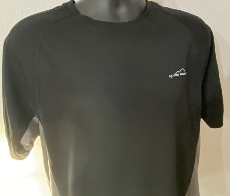 Eddie Bauer Sport Active Fit Size Large Blue Short Sleeve T-Shirt Outdoor gallery