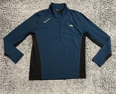 North Face Shirt Adult Extra Large Blue Black Long Sleeve Flight Series Mens