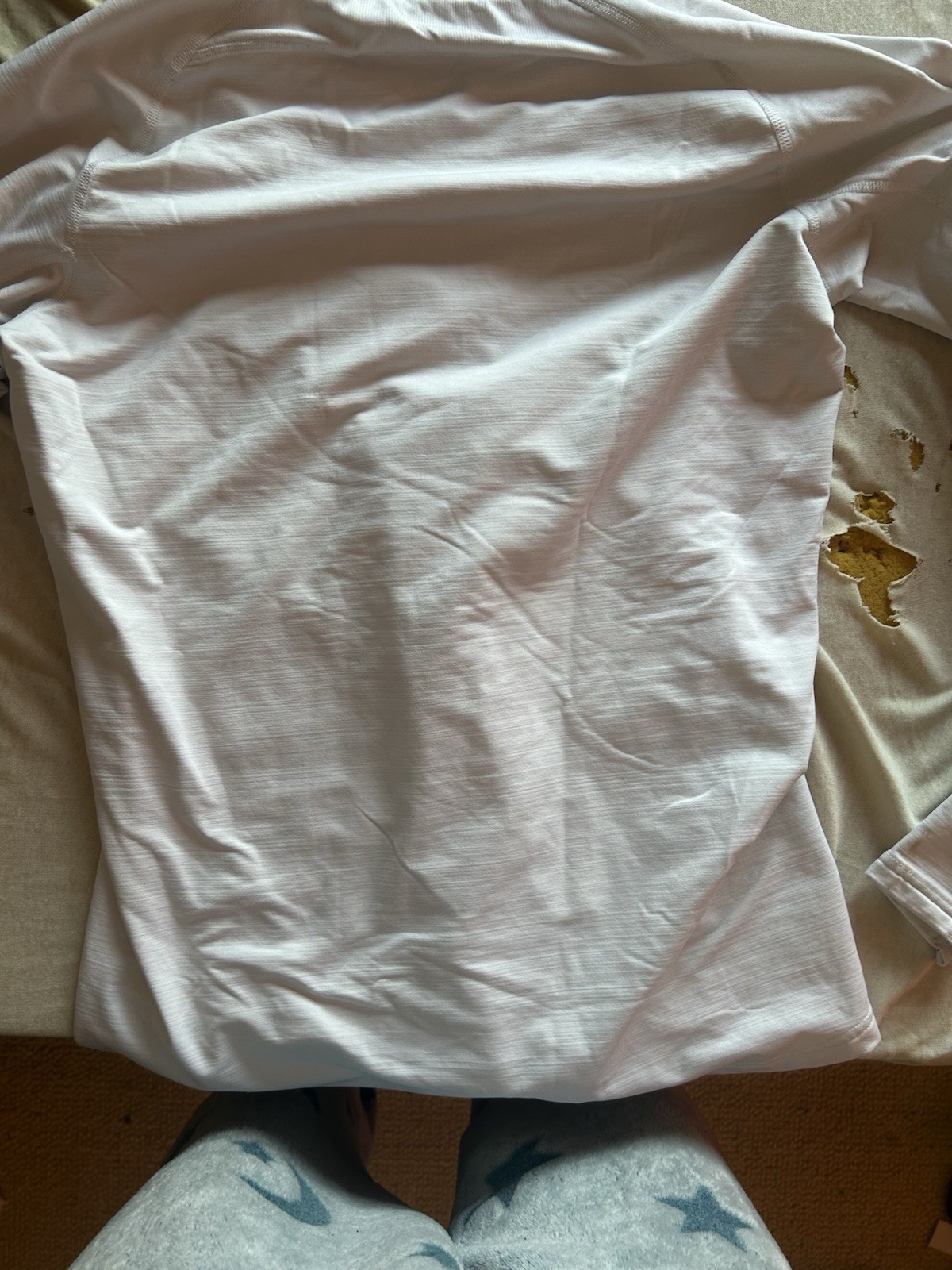 Nike Dri-FIT Men's Crew Neck Short Sleeve T-Shirt White G Poly Logo gallery