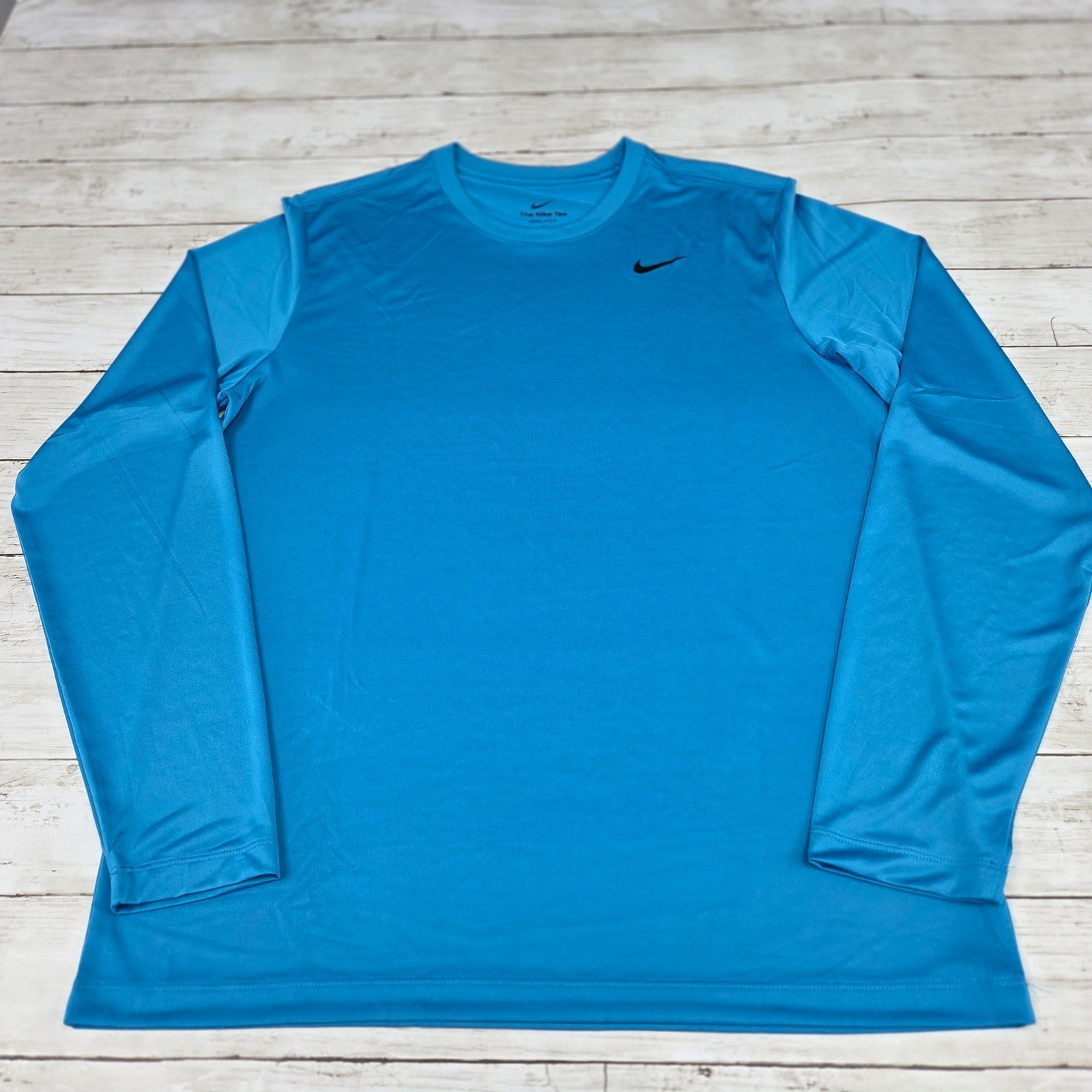 Nike Dri-FIT Legend Long Sleeve Training Shirt Mens Large Blue DX0993-446 gallery