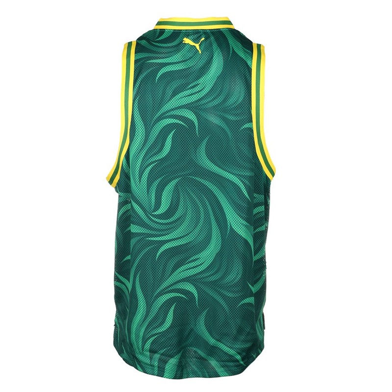 PUMA Hoops X Palmeiras Crew Neck Sleeveless Replica Jersey Mens Green 63170201 gallery
