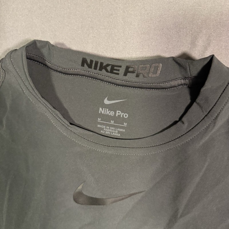 Nike Pro Mens HyperCompression LS Training Shirt M charcoal 646372-060 $110 gallery
