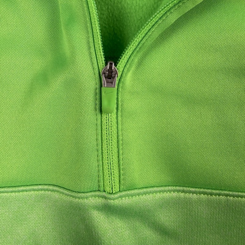 Nike Golf Dri-FIT Pullover Mens M 1/4 Zip Lime Neon Green Colorblock Sweatshirt gallery