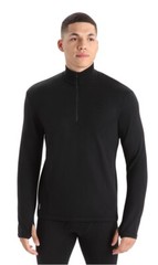 Icebreaker 260 1/4 Zip Pure Merino Wool Baselayer Mens Large • EUC
