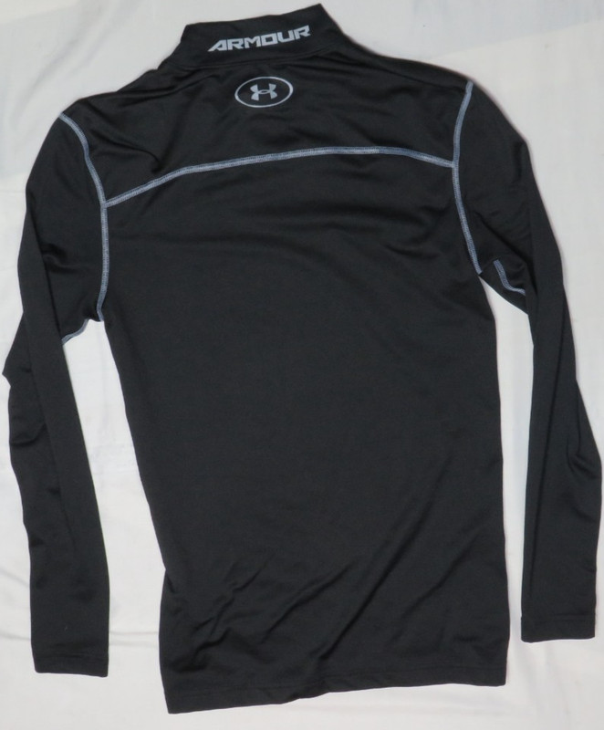 UA UNDER ARMOUR MENS MD BLACK COMPRESSION LS SHIRT UA S COLD GEAR MOCK NECK gallery