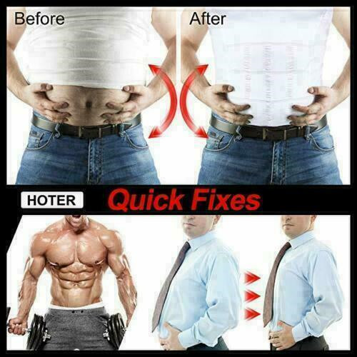 Men Body Shaper Slimming Shirt Compression Vest Elastic Sculpting Slim Shapewear gallery