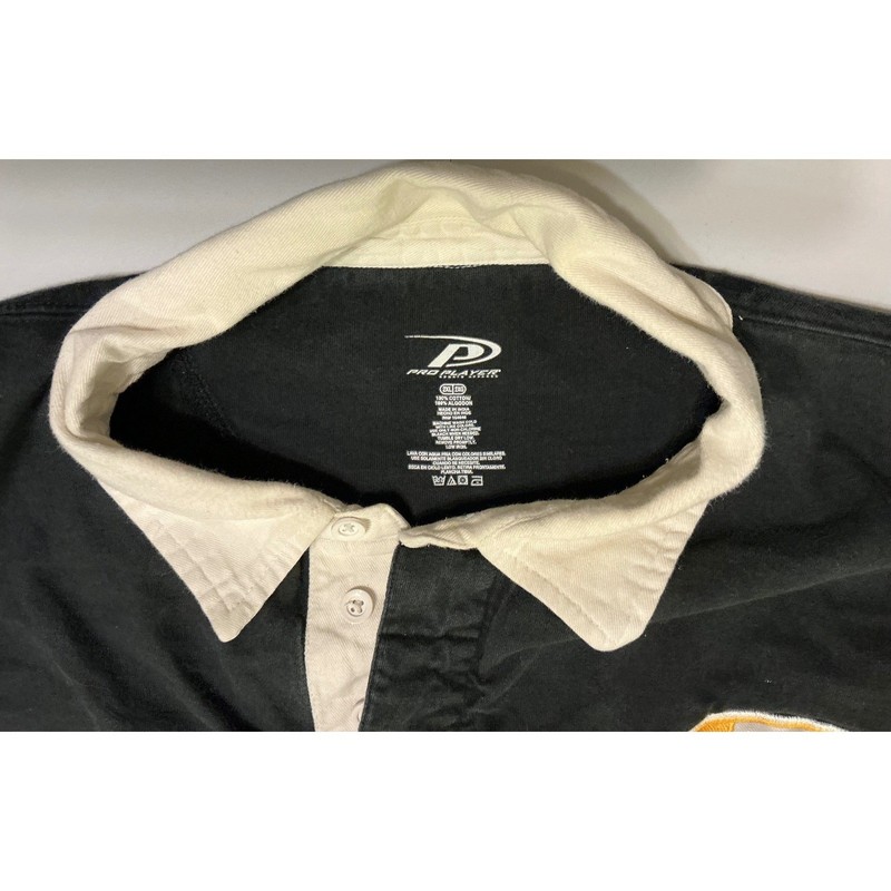 VTG Missouri Tigers Pro Player Longsleeve Rugby Polo Black Yellow Striped 2XL gallery