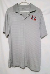 Mens Nike Golf Tour Dri Fit Performance Polo JL Wolf Logo shirt large L