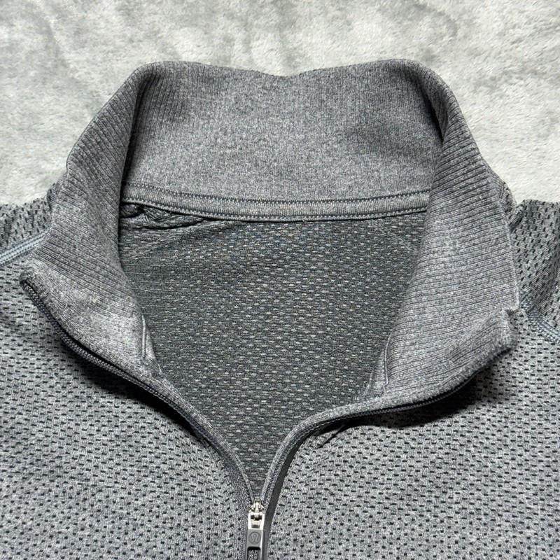 Lululemon Metal Vent Tech 1/2 Zip Pullover Medium Gray Heathered Half Zip Shirt gallery