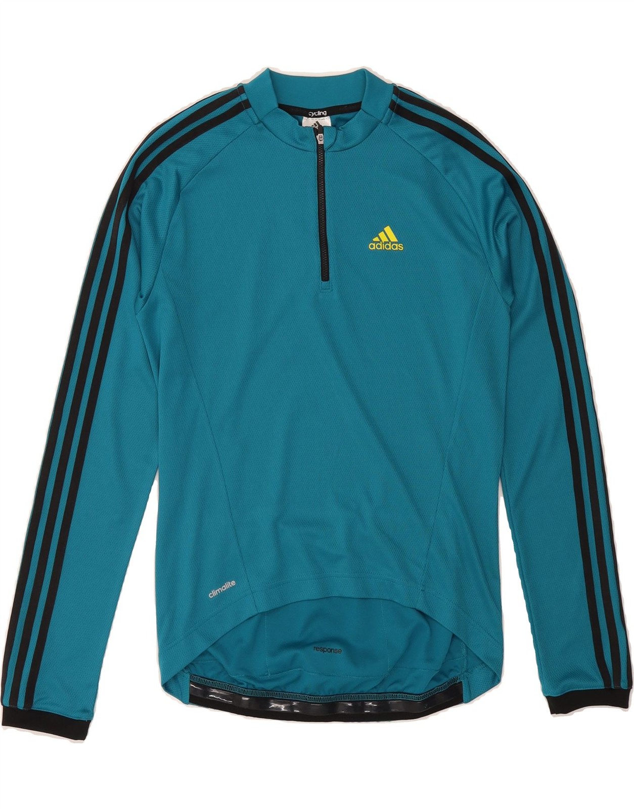 ADIDAS Mens Climalite Pullover Tracksuit Top Small Blue Colourblock DK78 gallery