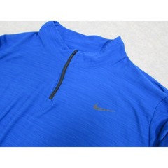 Nike Mens Dri-FIT Quarter Zip Pullover Royal Blue Heather XXL Running Shirt