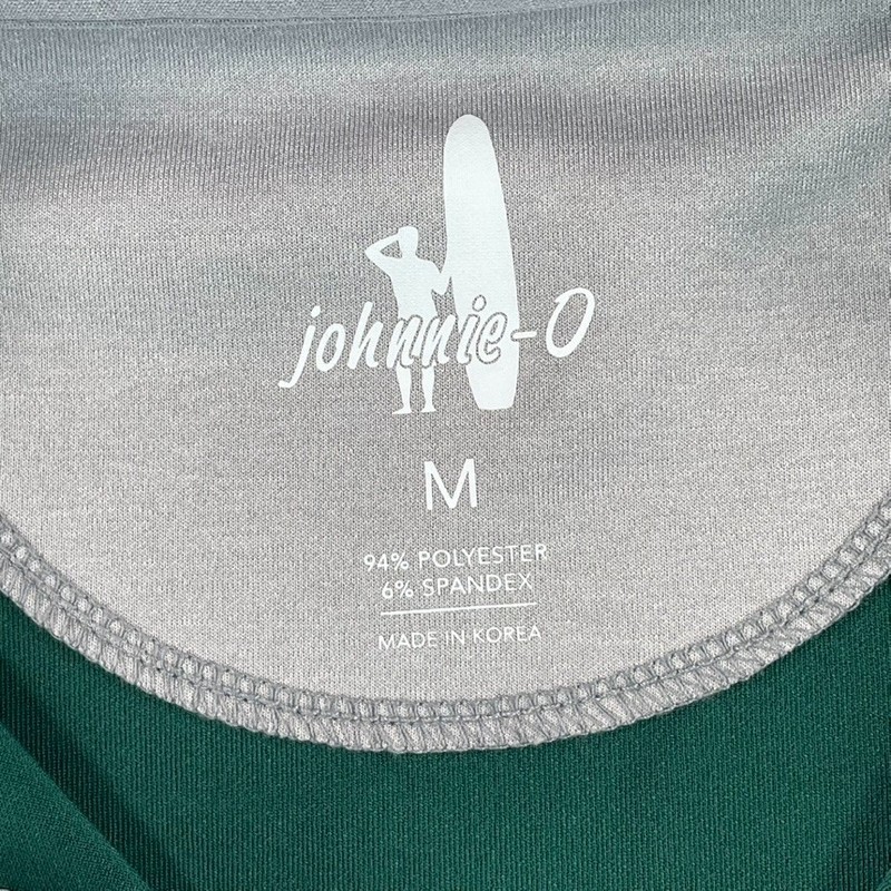 Johnnie-O Diaz Performance 1/4 Golf Pullover Men Medium Green Corp Logo NWOT gallery