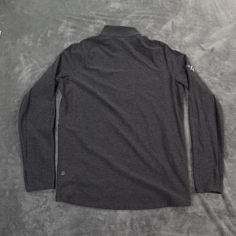Lululemon Surge Pullover Mens Gray Half-Zip Elite 8 Self Made Fists Workout gallery