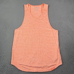 Legends Enzo Tank Top Shirt Mens Large Orange Sleeveless Gym Lifting Running