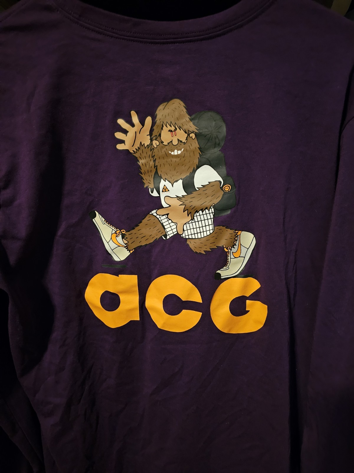 Nike Sportswear SASQUATCH ACG Long Sleeve Shirt LS Top Purple AQ3953-537 Men L gallery