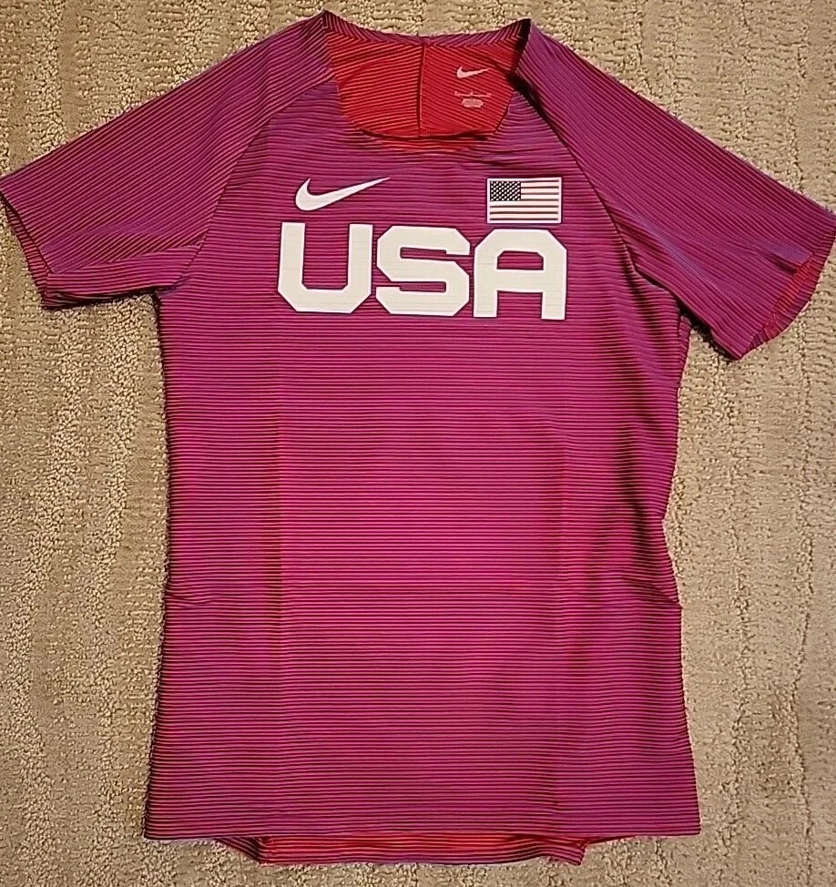 Nike Pro Elite Team USA Track & Field Shirt BV1312-602 Mens S NWOT International gallery