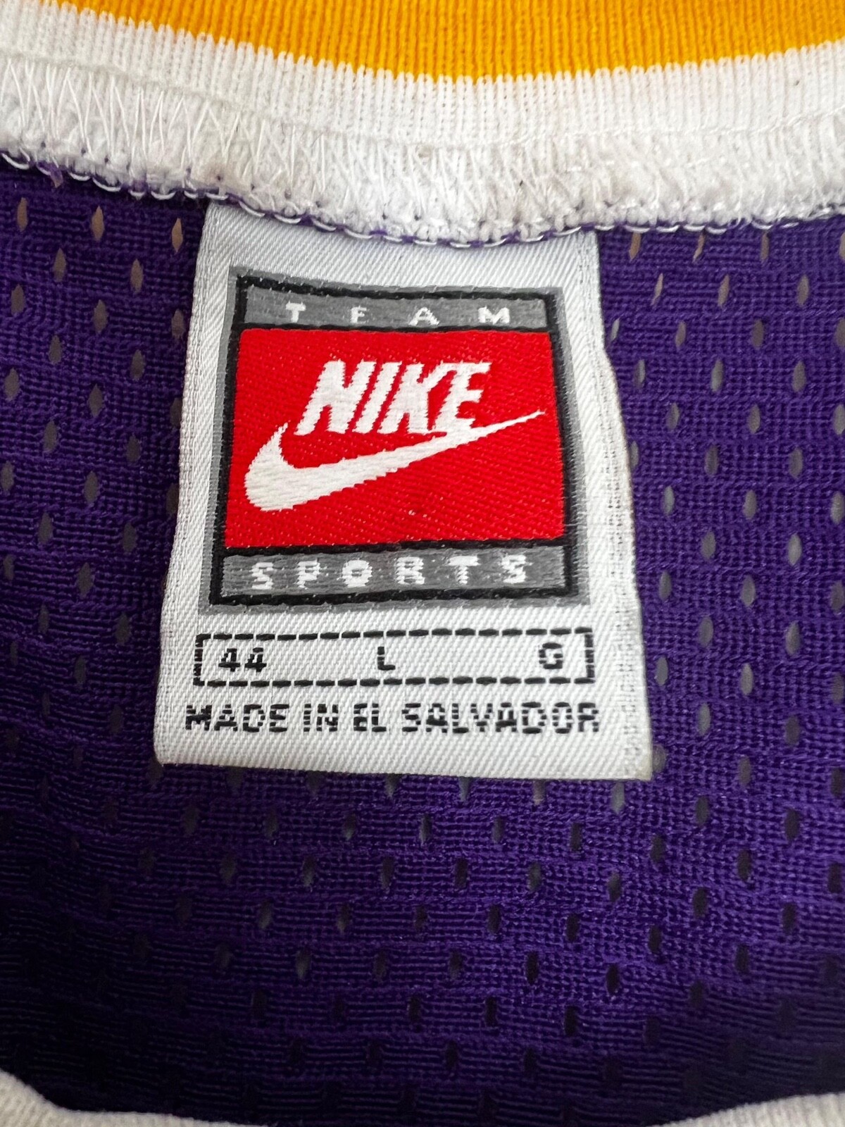 Shaquille O'Neal Vintage Nike Authentic '98 LA Lakers Officially Licensed Jersey gallery