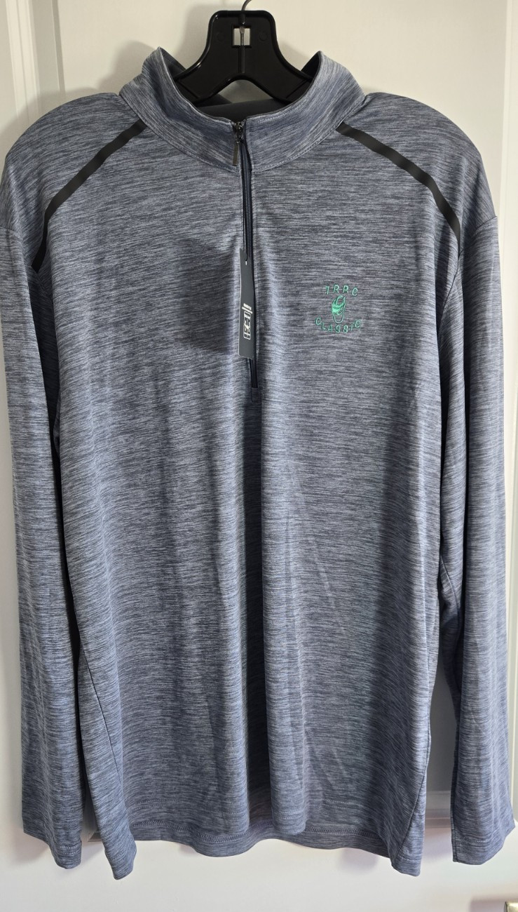 Paragon Men Performance quarter-zip pullover Long-sleeved Golf Shirt sz Lg M8 gallery