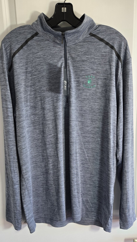Paragon Men Performance quarter-zip pullover Long-sleeved Golf Shirt sz Lg M8 gallery