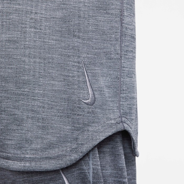 Men's L Tall 🔥 Nike Heather Gray Long Sleeve Drifit Crew Neck Yoga Top Relaxed gallery