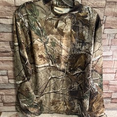 Remington Camo Pullover Long Sleeve Shirt Hunting Men’s Brown Size Large