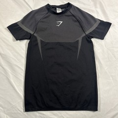 Exclusive Gymshark Onyx V5 T-Shirt Breathable Stretch patterned texture Size M