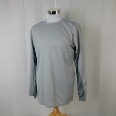 Zone Pro Sport Men’s Long Sleeve Crew Neck Sport T-Shirt Gray 2XL
