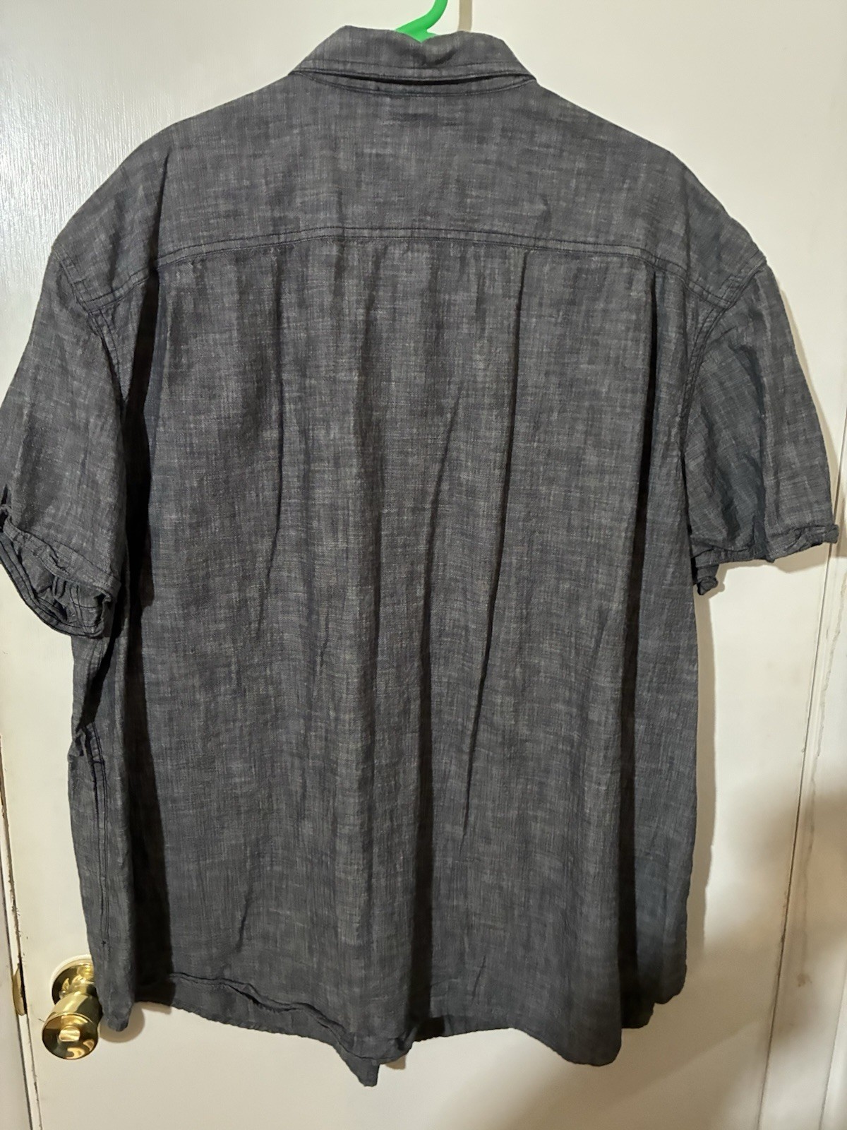 The Foundry Supply Co Young Men's 3XL Gray 100% Cotton Button Up S/S Shirt gallery