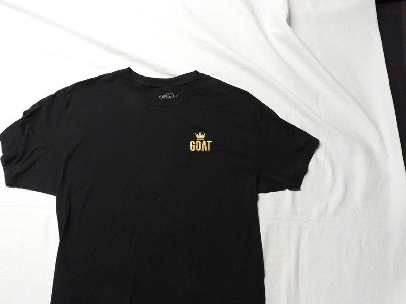 Eighty Eight Brand - Men's T-Shirt - Black - Cotton - L - Embroidered GOAT - EUC gallery