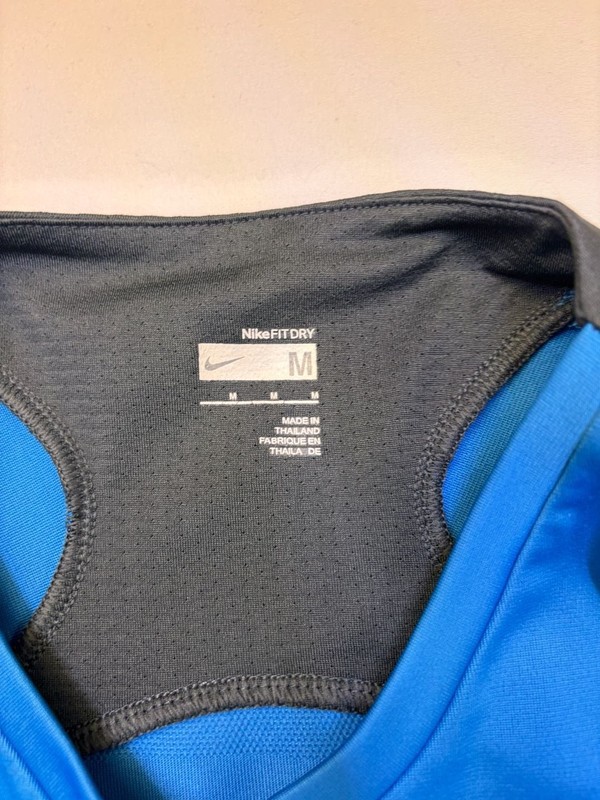 Vintage Nike Total 90 T90 Training Jersey Blue Black gallery