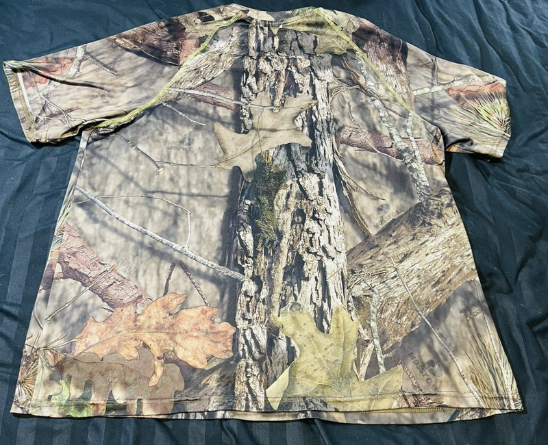 Mossy Oak Dri More Tech Camouflage T-Shirt Men's XL Real Tree Hunting Top EUC gallery