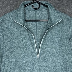 Lululemon Soft Jersey Half Zip Pullover Mens 2XL Heather Green Athleisure