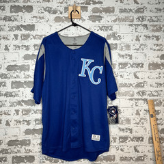 True fan Kansas City royals baseball jersey