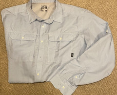 MENS MOUNTAIN HARDWEAR CANYON VENTED L/S HIKING FISHING SHIRT SIZE 2XL XXL
