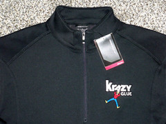 NWT Men’s NIKE GOLF 1/4 Zip Pullover M DARK GRAY w/Swoosh & KRAZY GLUE Logo