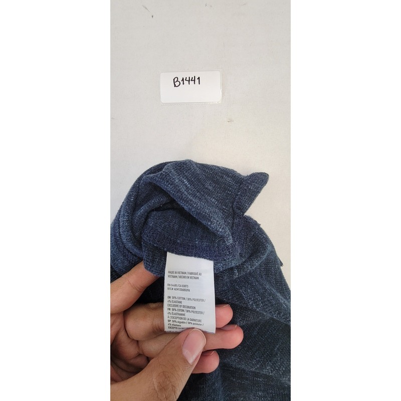 American Eagle Outfitters Active Flex Long Sleeve Shirt Mens S Navy Casual Top gallery
