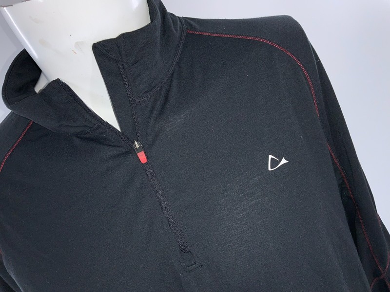 Paradox Merino Blend DriRelease Pullover XL Men Gray ¼ Zip Poly Wool YGI B2-447 gallery