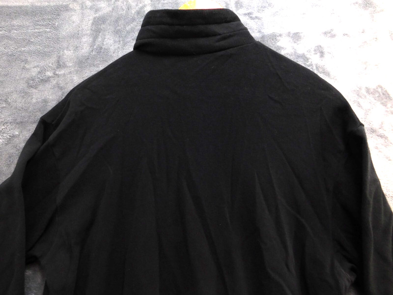 Descente 1/4 Zip Pullover Jacket Men's M Black Long Sleeve Band Collar gallery