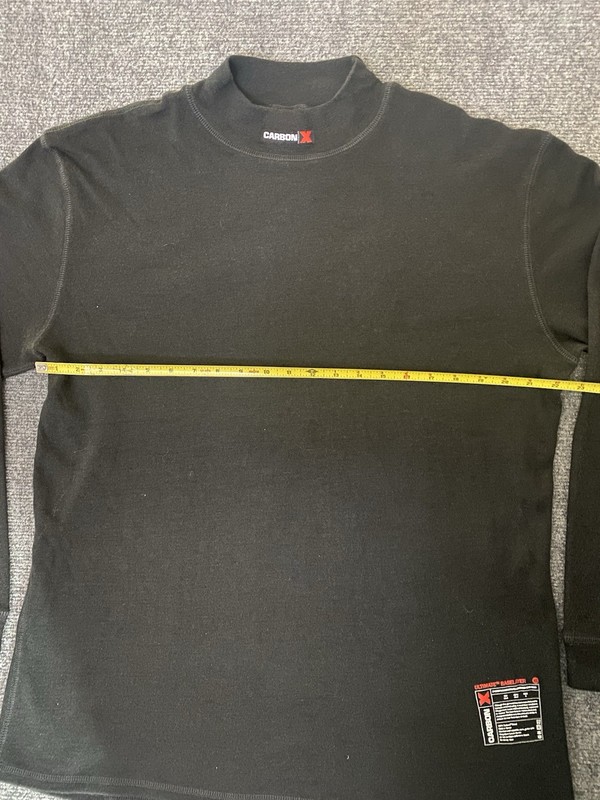 Carbon X Base Layer Mens XL Fire Resistant Long Sleeve Pullover Black gallery
